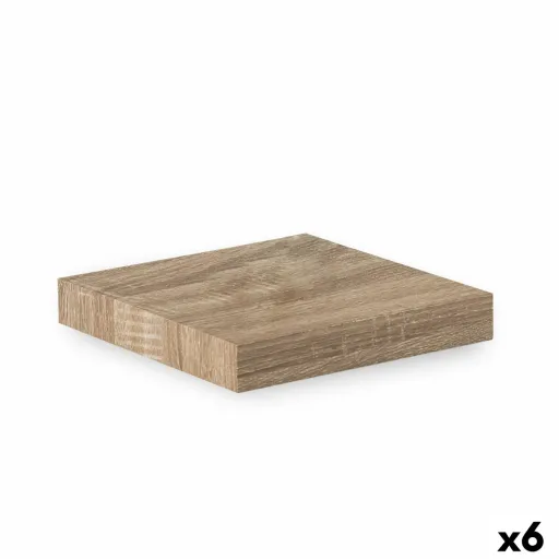 Prateleira Confortime Natural Madeira MDF 23,5 x 23,5 x 3,8 cm (6 Unidades)