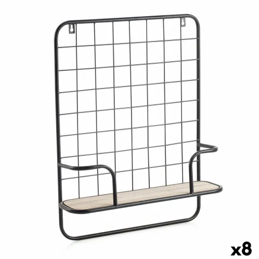 Estantes Vinthera Moa Aço Preto Metal 42,5 x 12 x 56 cm (8 Unidades)