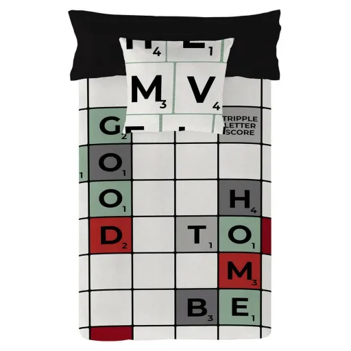 Capa Nórdica Naturals Scrabble Queen 260 x 220 cm