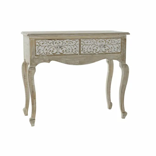 Console DKD Home Decor Branco Multicolor Madeira Madeira de Mangueira 92 x 42 x 81 cm