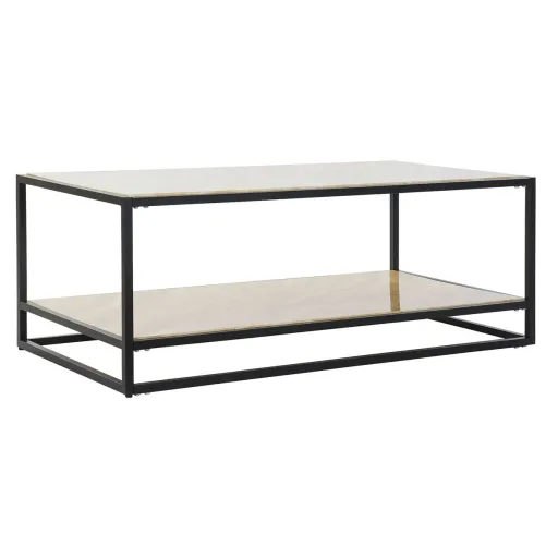 Mesa de Apoio DKD Home Decor Aço Prata Madeira MDF (120 x 60 x 45 cm)