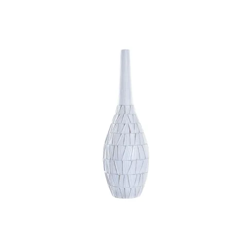 Vaso DKD Home Decor Branco Resina Moderno (19 x 19 x 60 cm)