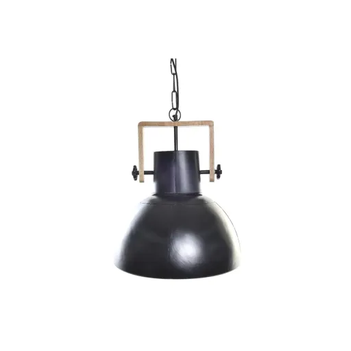 Candeeiro de Teto DKD Home Decor Castanho Preto Metal Madeira de Mangueira 50 W 40 x 40 x 49 cm