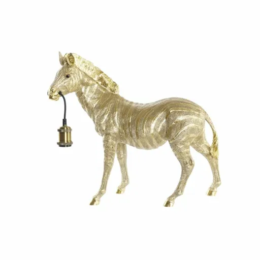 Candeeiro de Mesa DKD Home Decor Zebra Dourado 220 V 50 W Moderno (55 x 22 x 51 cm)