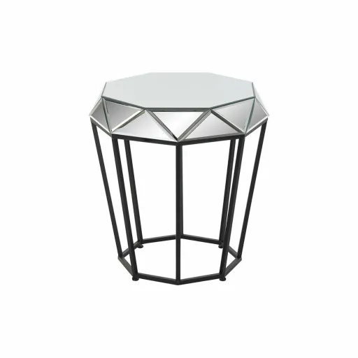 Mesa de Apoio DKD Home Decor Preto Metal Espelho 50 x 50 x 55 cm