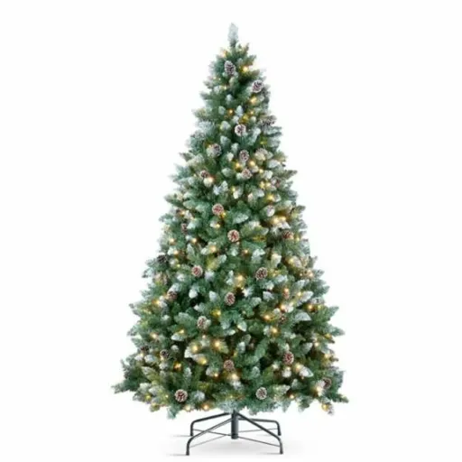 Árvore de Natal DKD Home Decor Verde Metal Polietileno 90 x 90 x 180 cm 180 cm