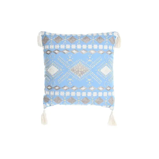 Almofada DKD Home Decor Azul Branco 40 x 15 x 40 cm