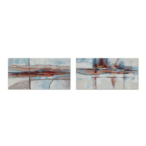 Pintura DKD Home Decor 140 x 2,8 x 70 cm Abstrato Moderno (2 Unidades)