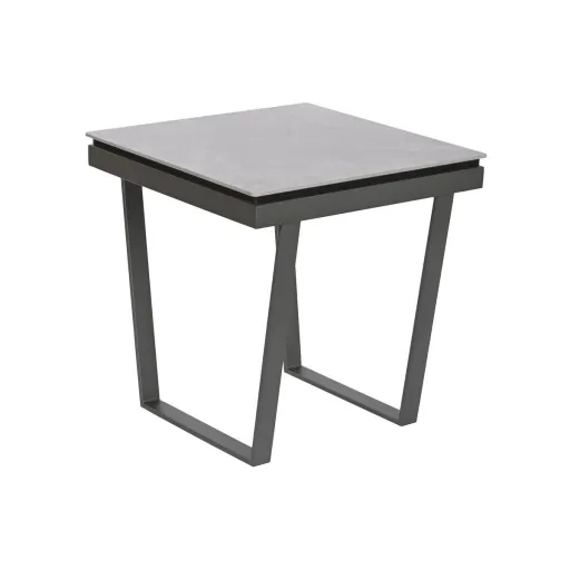 Mesa de Apoio Home ESPRIT Cinzento Metal 51 x 51 x 53 cm