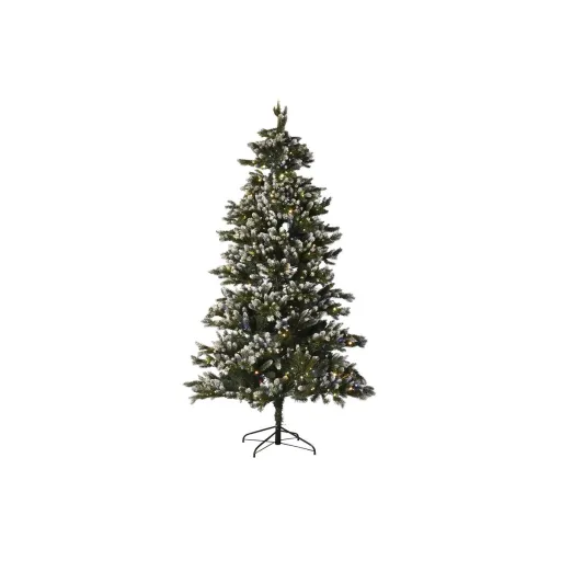 Árvore de Natal Home ESPRIT Verde Metal Polietileno Nevado 140 x 140 x 240 cm