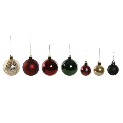 Bolas de Natal Home ESPRIT Vermelho Verde Polietileno 27 x 12 x 25 cm (50 Peças)