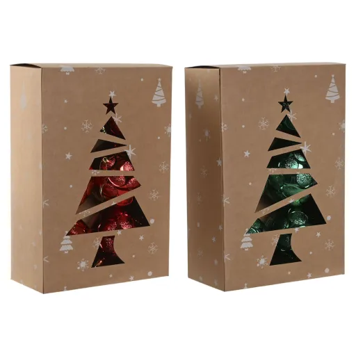 Bolas de Natal Home ESPRIT Vermelho Verde PVC 20 x 10 x 30 cm (2 Unidades)