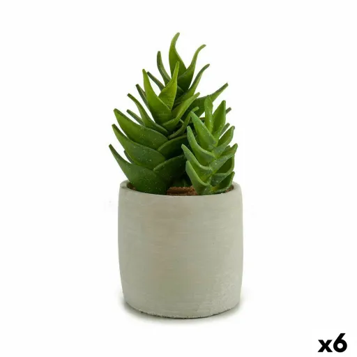 Planta Decorativa Suculenta Plástico 12 x 24 x 12 cm (6 Unidades)