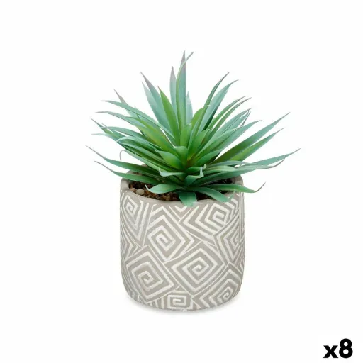 Planta Decorativa Suculenta Madeira Plástico 17 x 21 x 17 cm (8 Unidades)