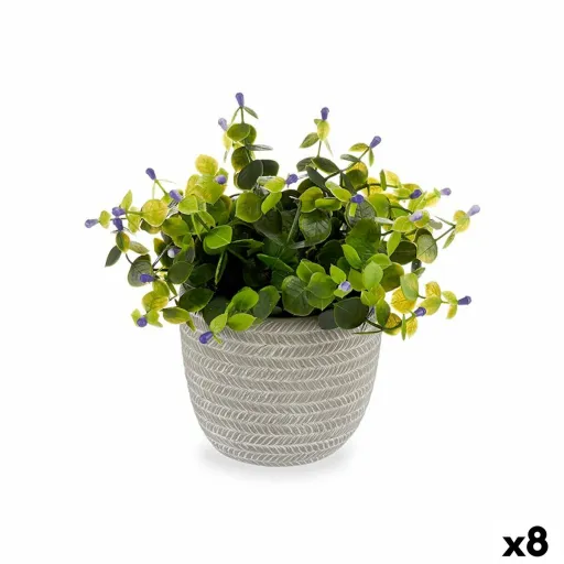 Planta Decorativa Bloemen Plástico 21 x 20,6 x 21 cm (8 Unidades)