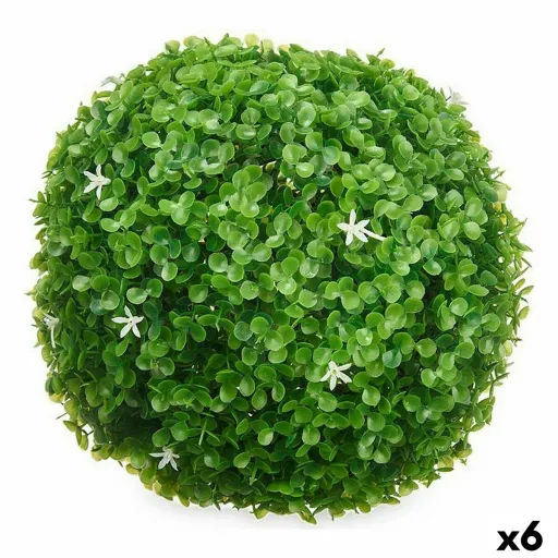 Planta Decorativa Folhas Bloemen Bol Plástico 27 x 27 x 27 cm (6 Unidades)