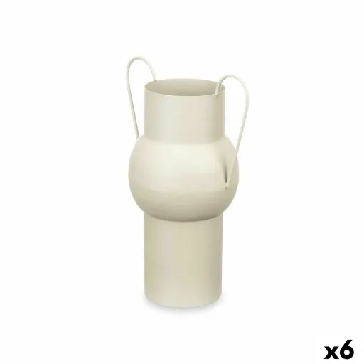 Vaso Marrom Claro Aço 22 x 32 x 14 cm (6 Unidades)