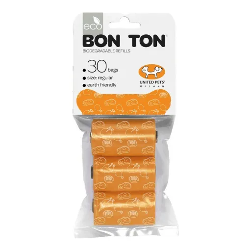 Sacos Higiénicos United Pets Bon Ton Regular Cão Laranja (3 x 10 Uds)