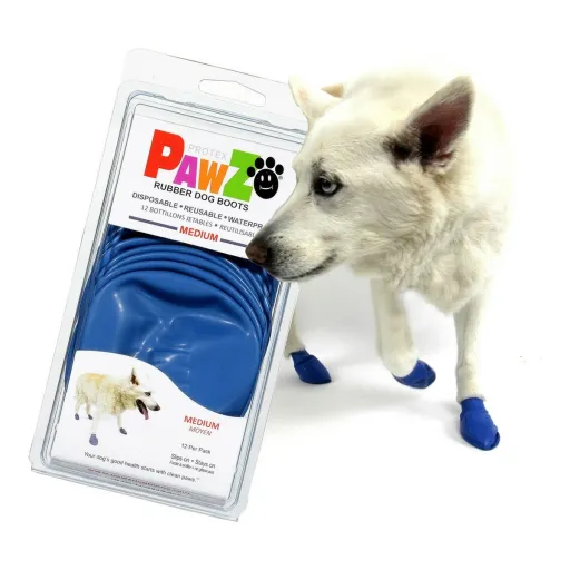 Botas Pawz Cão 12 Unidades Azul Tamanho M