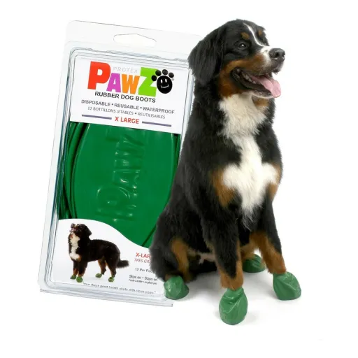 Botas Pawz Cão 12 Unidades Tamanho XL Verde