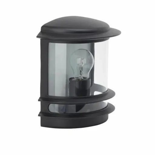 Luz de Parede Brilliant Hollywood Exterior Preto Metal A+