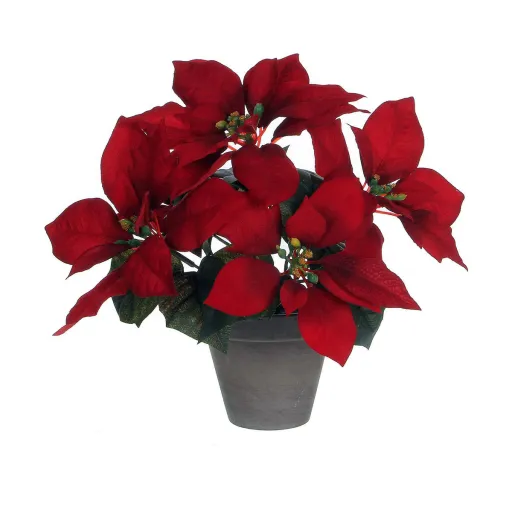 Planta Decorativa Mica Decorations Vermelho PVC