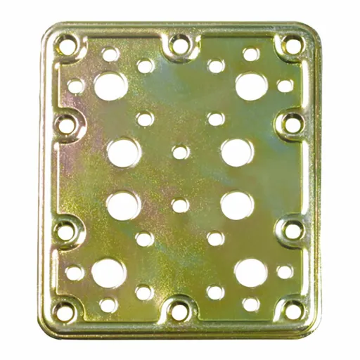 Placa de Fixação AMIG 504-12126 Bicromado Dourado Aço (200 x 100 mm)