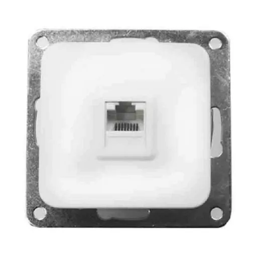 Conector RJ45 EDM 65308 Term Branco Termoplástico Engastado 7 x 7 x 4 cm