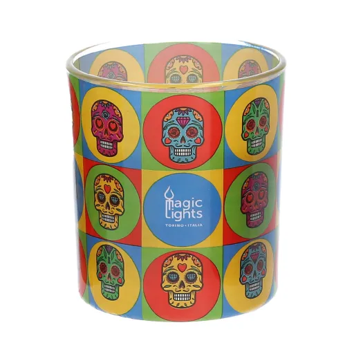 Vela Magic Lights Caveira (7,5 x 8,4 cm)