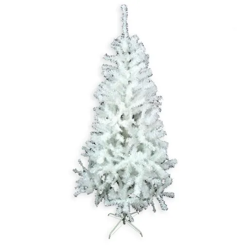 Árvore de Natal Branco PVC Metal Polietileno 110 x 110 x 210 cm