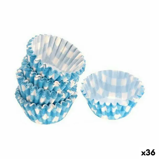 Conjunto de Formas para Pastelaria Wooow Descartável Azul (36 Unidades) (100 pcs)