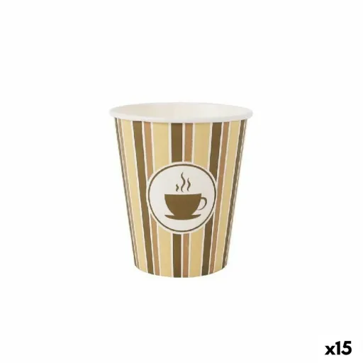 Conjunto de Copos Algon Cartão Café 30 Peças 250 ml (15 Unidades)