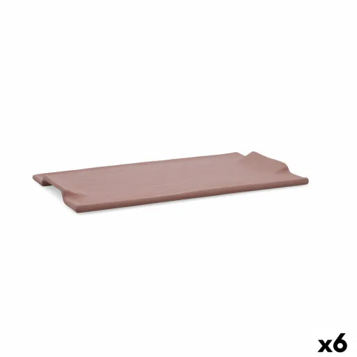 Bandeja de Aperitivos Quid Mineral Gres Terracota Cerâmica 30 x 18 cm (6 Unidades)