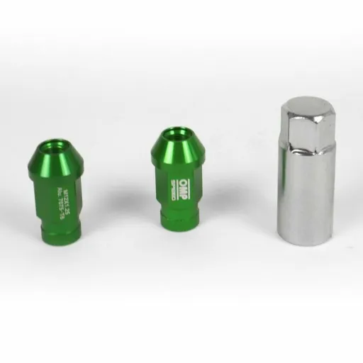 Set Porcas OMP 7075 Verde 20 Uds M14 x 1,25