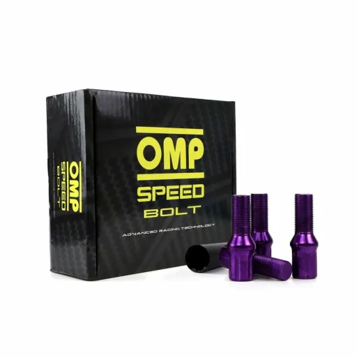 Set Porcas OMP 27 mm Violeta 20 Uds M12 x 1,25