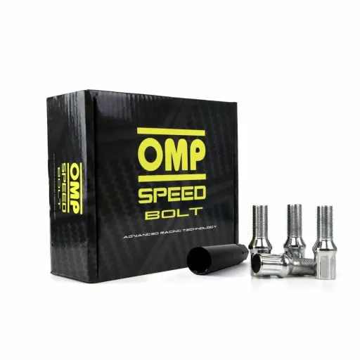 Set Porcas OMP 27 mm Prata 20 Uds M12 x 1,25