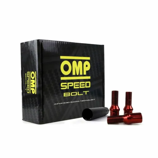 Set Porcas OMP 27 mm Vermelho 20 Uds M14 x 1,25