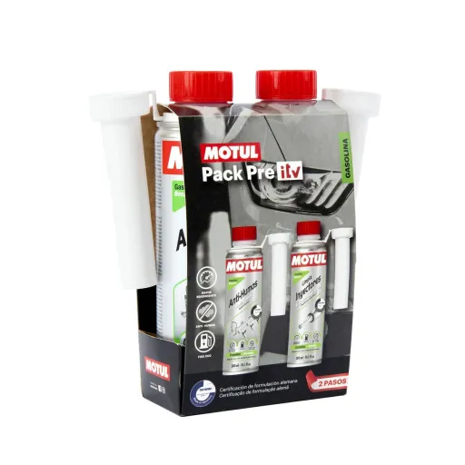 Produto de Limpeza para Injetores Gasolina Pre-ITV Motul ZMTL111258 300 ml Gasolina Supressor de Fumo Gasolina