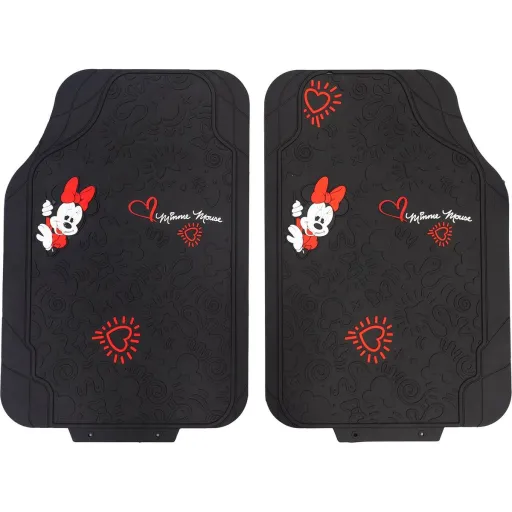 Conjunto de Tapetes de Carro Minnie Mouse CZ10901 Preto