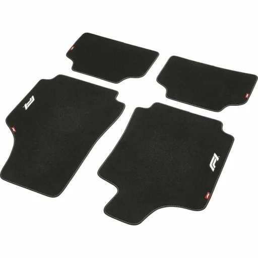 Conjunto de Tapetes de Carro FORMULA 1 CM480 Preto/Branco 4 Uds