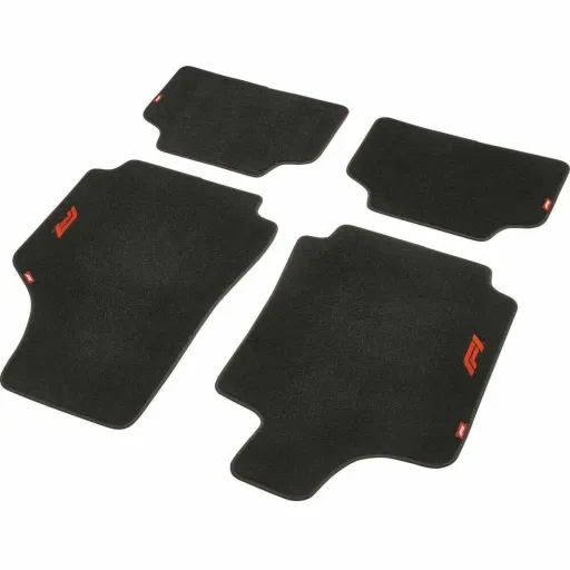 Conjunto de Tapetes de Carro FORMULA 1 CM570 Preto/Vermelho 4 Uds