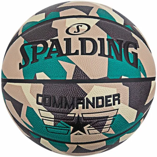 Bola de Basquetebol Commander Poly Spalding Commander Castanho 7 Sintético (Tamanho 7)