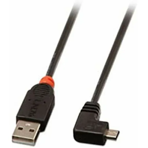 Cabo USB 2.0 A para Micro USB B LINDY 31975 50 cm Preto