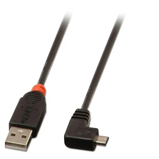 Cabo USB 2.0 A para Micro USB B LINDY 31976 1 m Preto