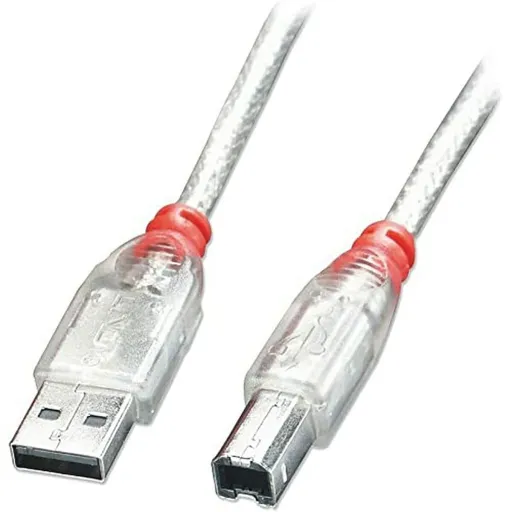 Cabo USB A para USB B LINDY 41755 Transparente 5 m