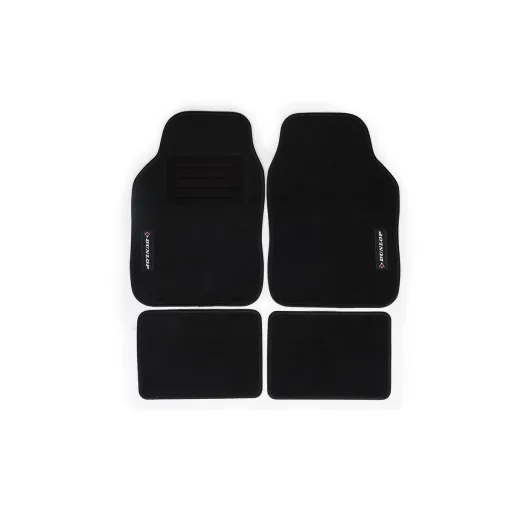 Conjunto de Tapetes de Carro Dunlop Universal 4 Peças Preto