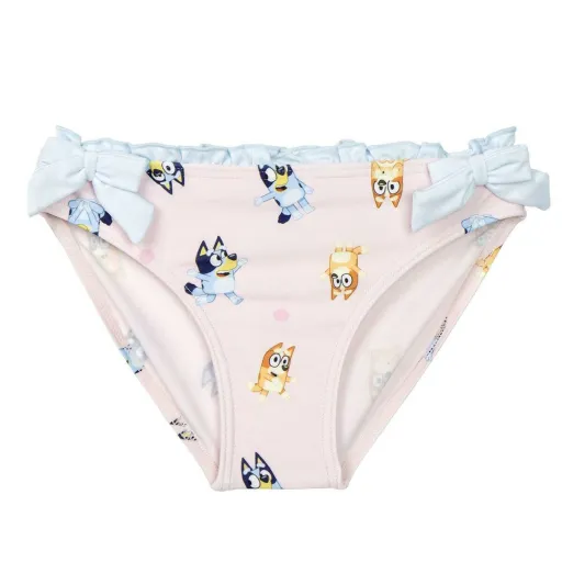 Cueca de Biquíni Para Meninas Bluey Rosa Claro