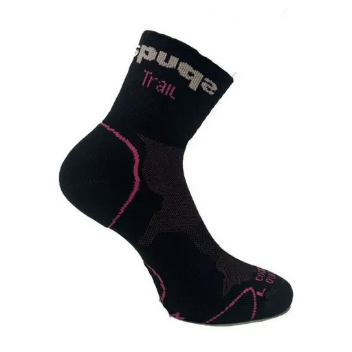 Meias de Desporto Spuqs Coolmax Protect NR Preto Cor de Rosa