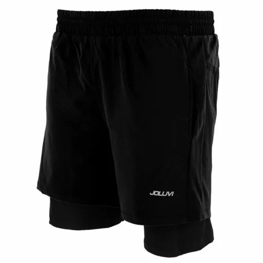 Calções de Desporto para Homem Joluvi Meta Duo Preto