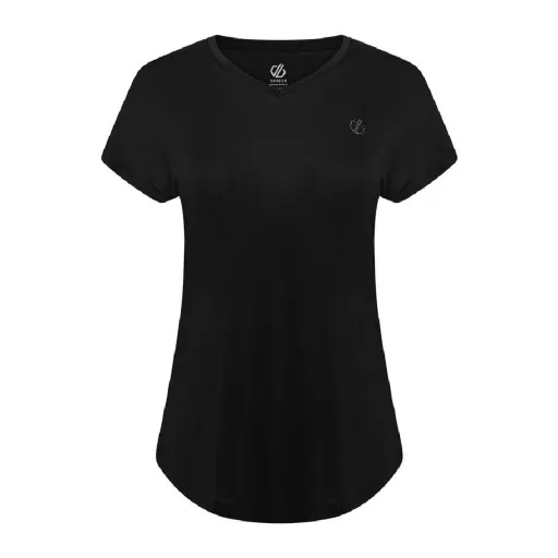 Camisola de Manga Curta Mulher Dare 2b Agleam Preto